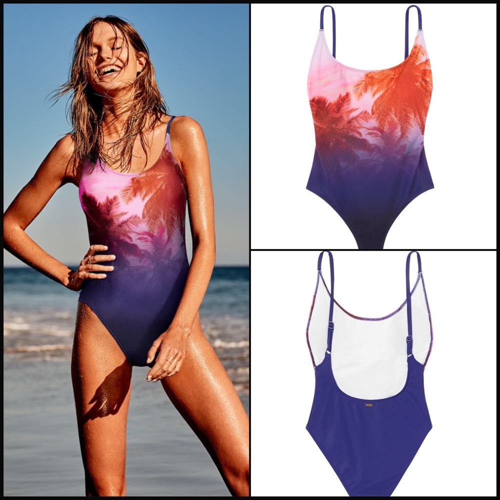 New VS Pink One Piece Swimsuit M